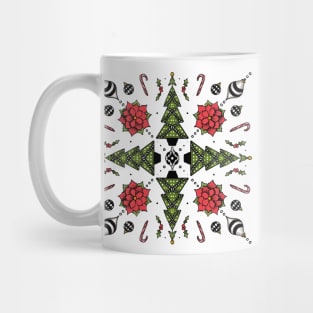 Christmas Trees with Black and White Mug